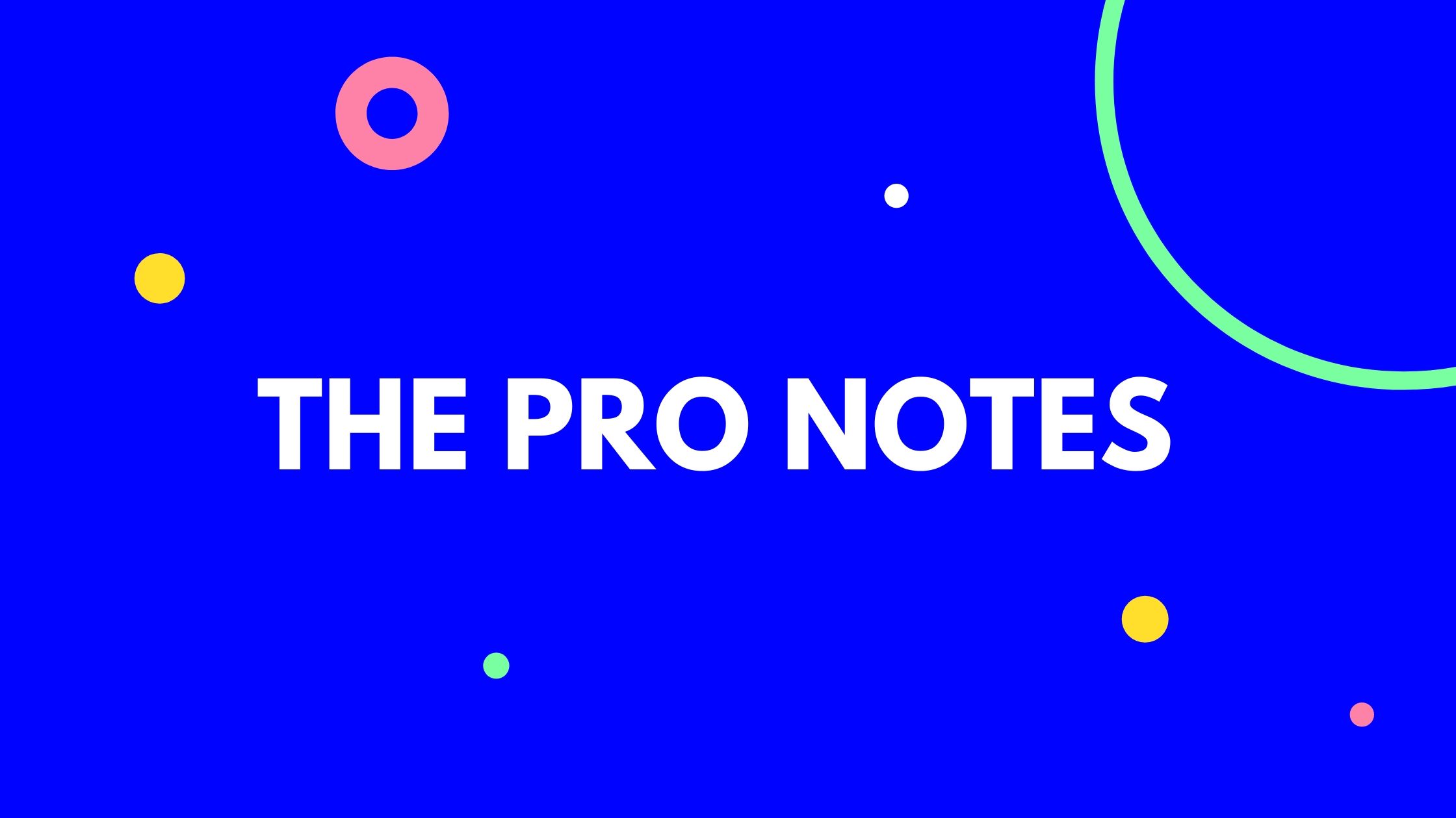 The Pro Notes